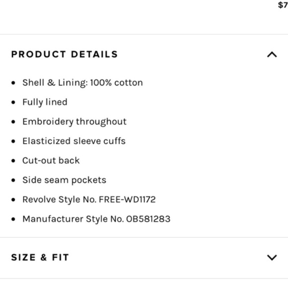 Free People Oxford Floral Embroidered Open Back Mini Dress - Picture 11 of 11